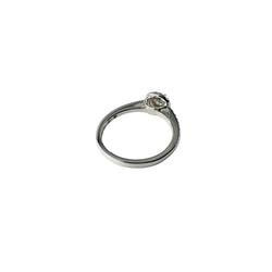 Bague Solitaire JULIETTE en or blanc et diamants
