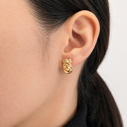 Boucles d’oreilles Puces en or jaune