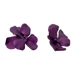 Boucles d'oreilles Clips JAR "Pansy" en or jaune et aluminium