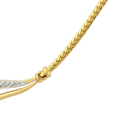 Collier Pendentif en or blanc, or jaune, émeraudes et diamants