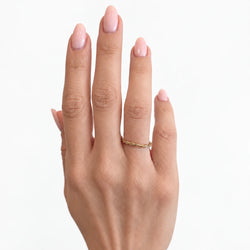 Bague Alliance CARTIER en or blanc, or jaune et or rose