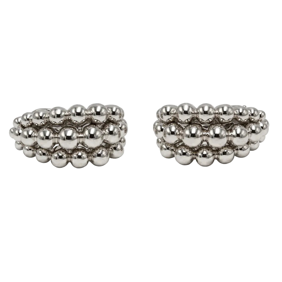 Boucles d'oreilles Clips BOUCHERON Grains de raisin en or blanc