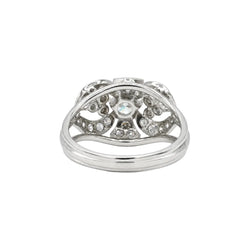 Bague Entourage en platine et diamants