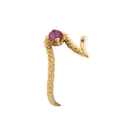 Bague en or jaune et rubis