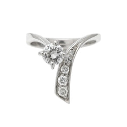 Bague Solitaire en or blanc et diamants