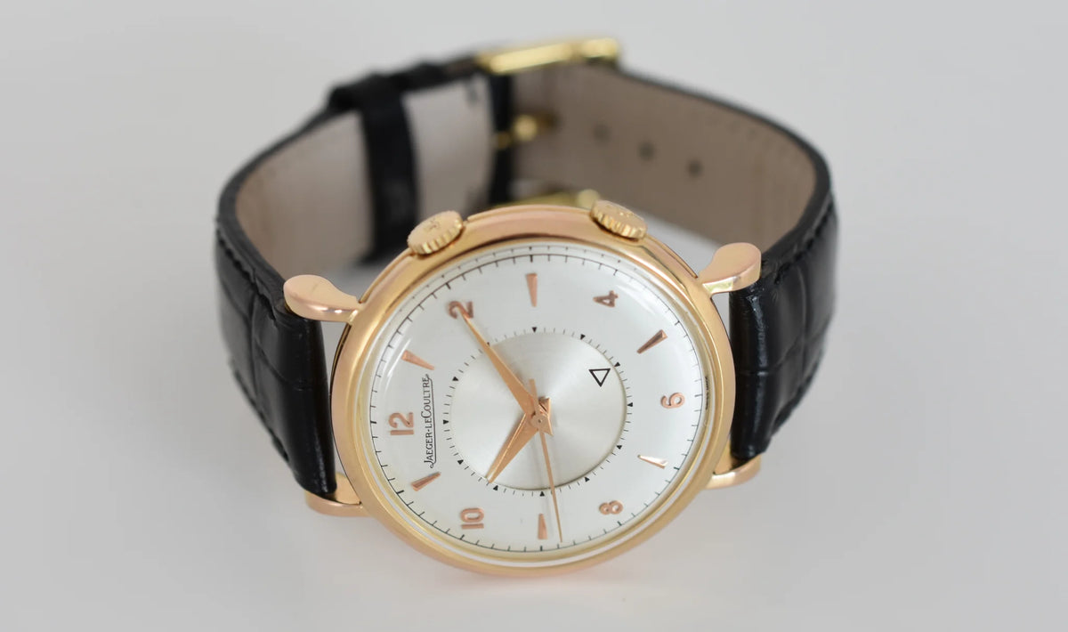 Montre  JAEGER-LECOULTRE MEMOVOX REF. 3151  en or rose 18 COMPLICATION REVEIL - CAL. P489/1 - circa 1952