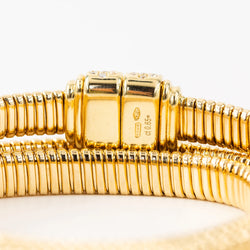 Bracelet Tubogas en or jaune et diamants