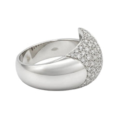 Bague Bandeau en or blanc et diamants