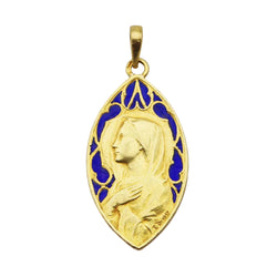 Médaille DROPSY en or jaune et émail