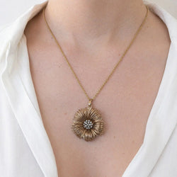 Pendentif en or jaune et diamants