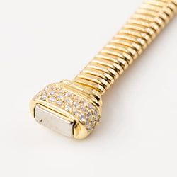 Bracelet Tubogas en or jaune et diamants