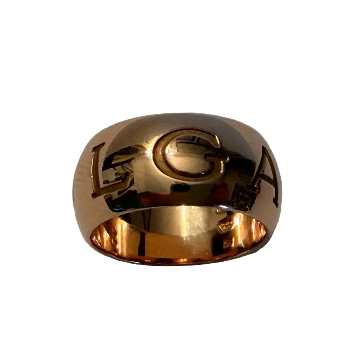 Bague Bandeau BULGARI "Monologo" en or rose