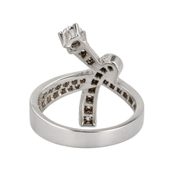 Bague A.ROURE en or blanc et diamants