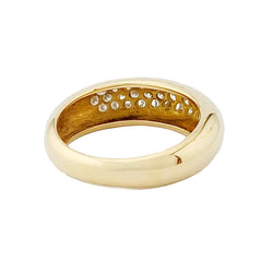 Bague Pavée en or jaune et diamants