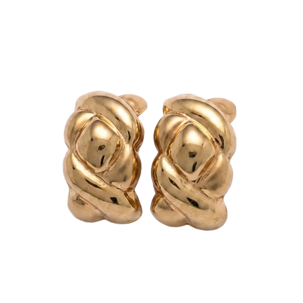 Boucles d’oreilles Puces en or jaune
