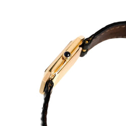 Montre CARTIER "Cristallor" en or jaune, or rose et cuir