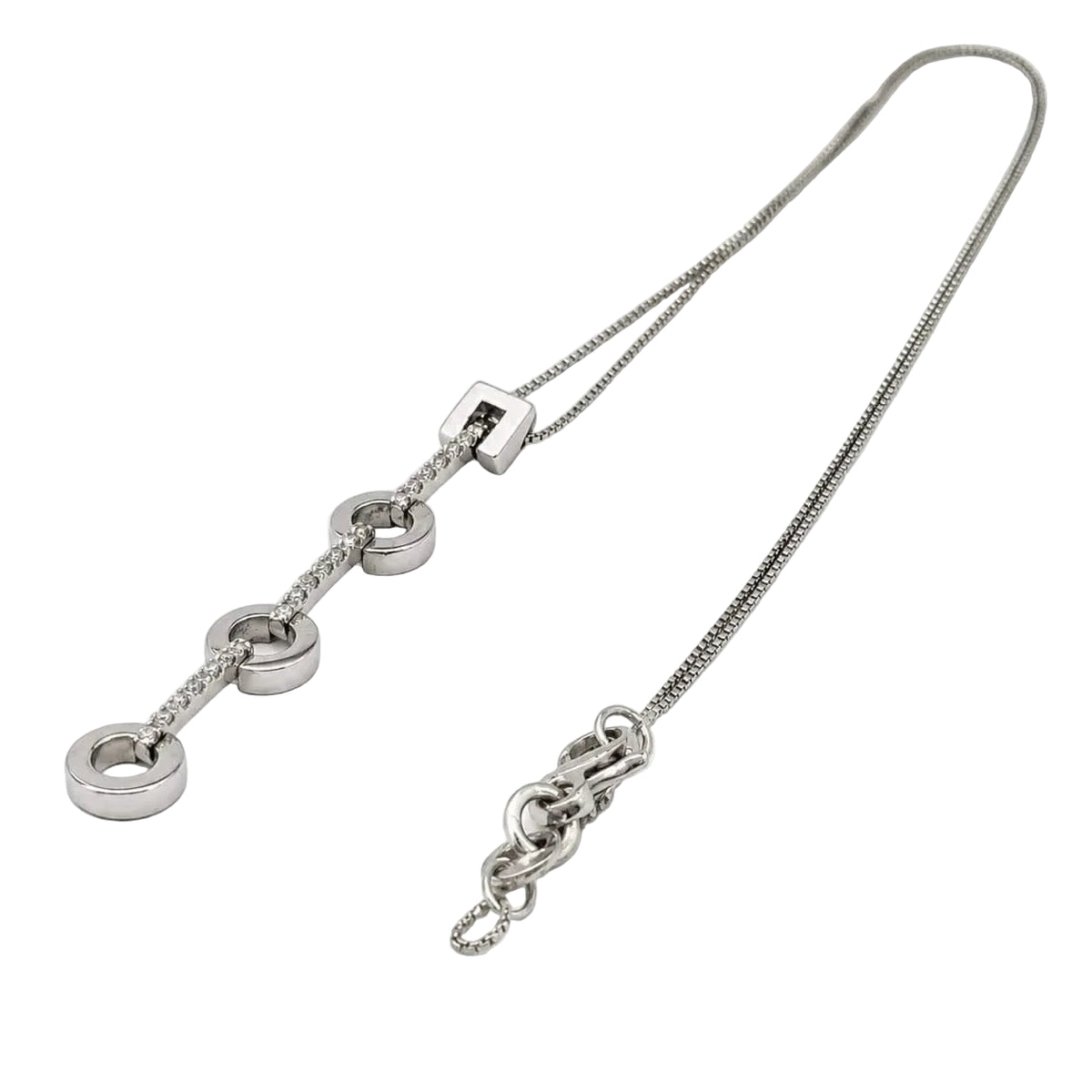 Collier Pendentif en or blanc et diamants