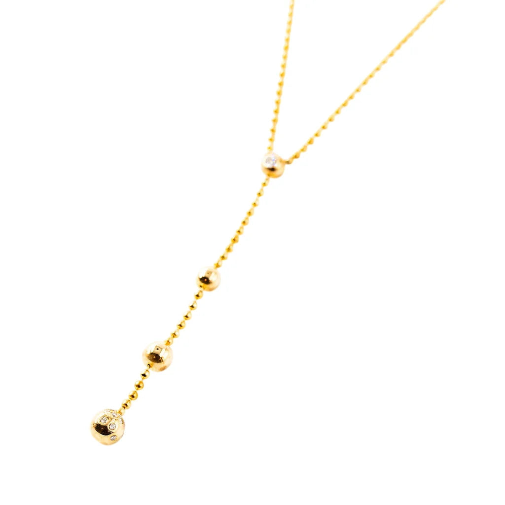 Collier Pendentif CARTIER "Draperie de décolleté" en or jaune et diamants