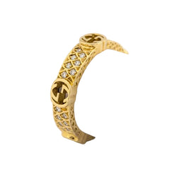 Bague GUCCI en or jaune et diamants