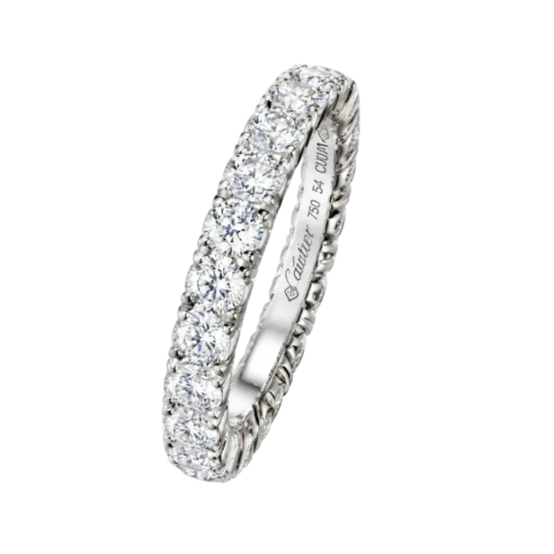 Bague Alliance CARTIER en platine et diamants