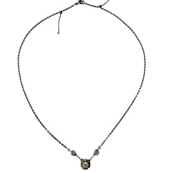 Collier Ras de cou en or blanc et diamants
