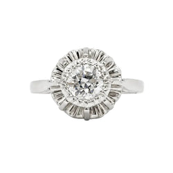 Bague Solitaire en or blanc et diamant