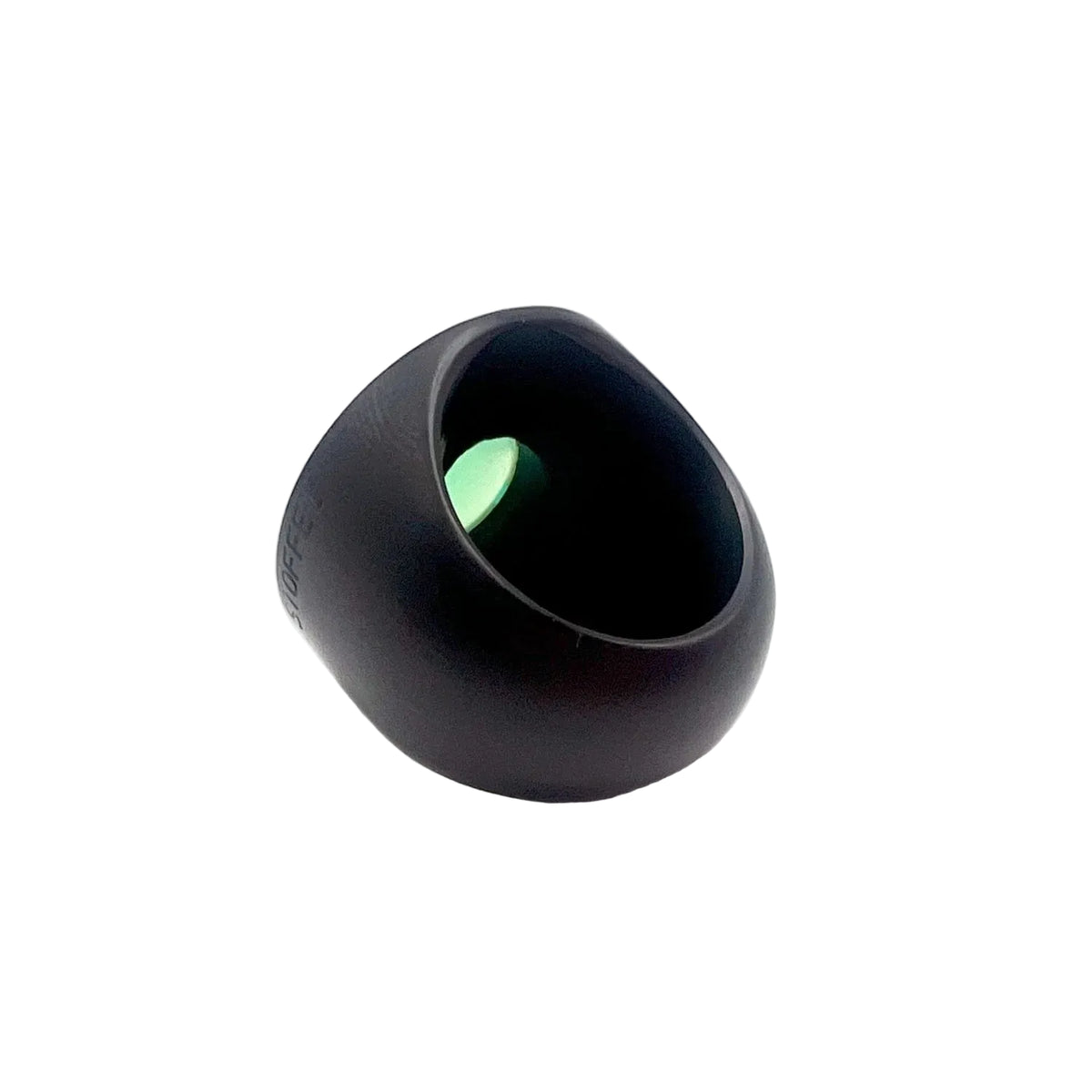 Bague Cocktail STOFFEL en or jaune, onyx et chrysoprase verte