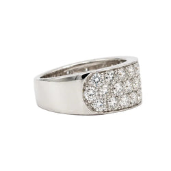 Bague Bandeau en or blanc et diamants