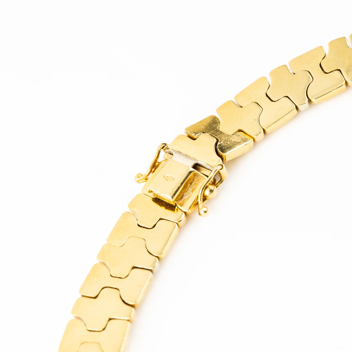 Collier Maille en or jaune, or blanc et or rose