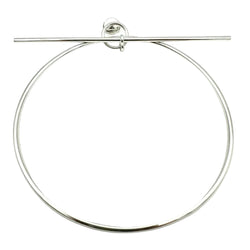 Boucles d'oreilles Créoles HERMÈS "Loop" GM en argent