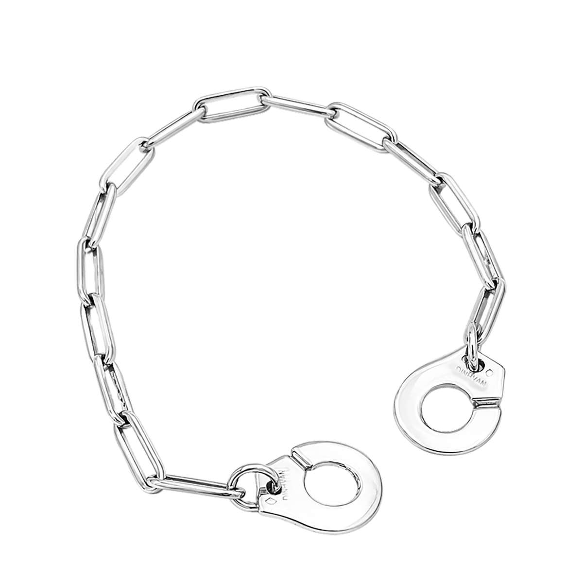 Bracelet Dinh Van, "Menottes", or blanc.