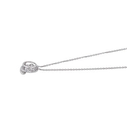 Garel Collier Solitaire Or blanc Diamant - Castafiore