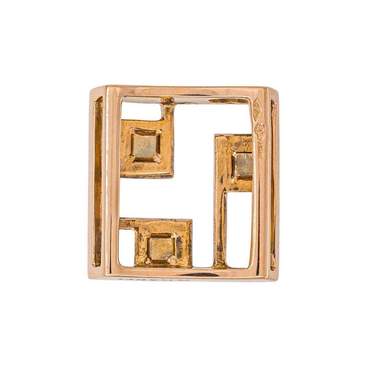 Garel Pendentif Or rose Diamant - Castafiore