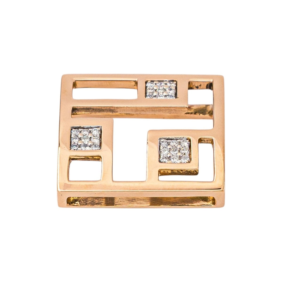 Garel Pendentif Or rose Diamant - Castafiore