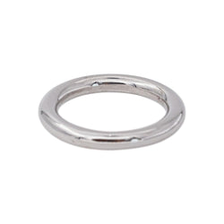 Ginette NY Bague Alliance Be my white domed band Or blanc - Castafiore