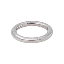 Ginette NY Bague Alliance Be my white domed band Or blanc - Castafiore