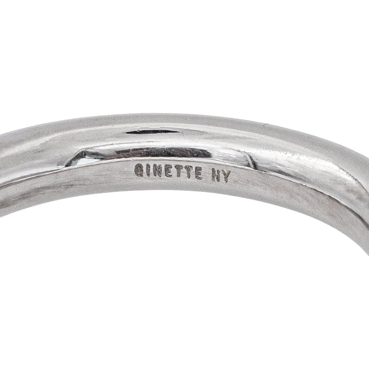 Ginette NY Bague Alliance Be my white domed band Or blanc - Castafiore
