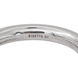 Ginette NY Bague Alliance Be my white domed band Or blanc - Castafiore