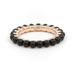 Ginette NY Bague Alliance Maria Or rose Onyx - Castafiore