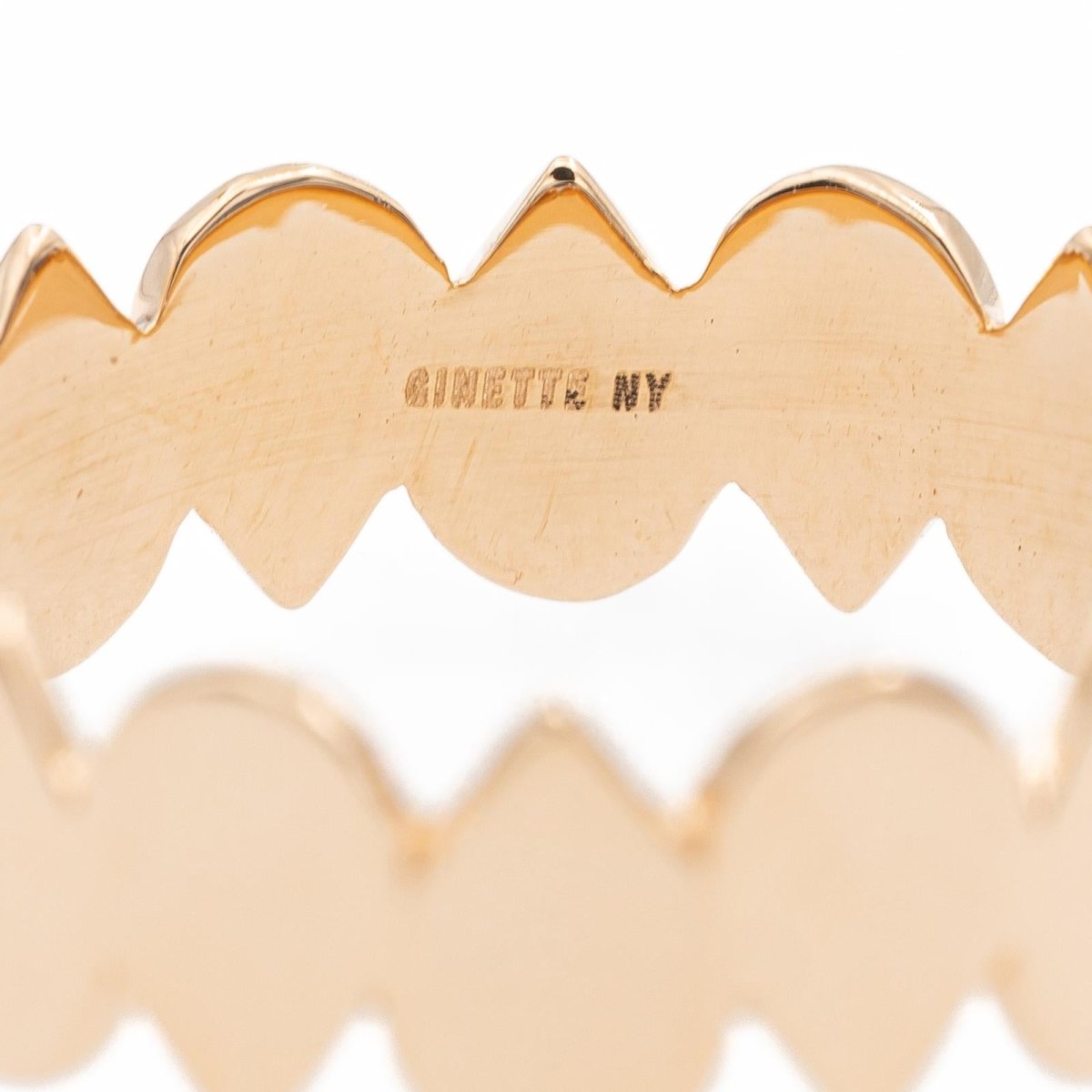 Ginette NY bague Be Mine Bliss Eternity Band Or rose - Castafiore