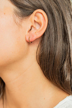 Ginette NY Boucles d'oreilles Créoles Hoop Or rose - Castafiore