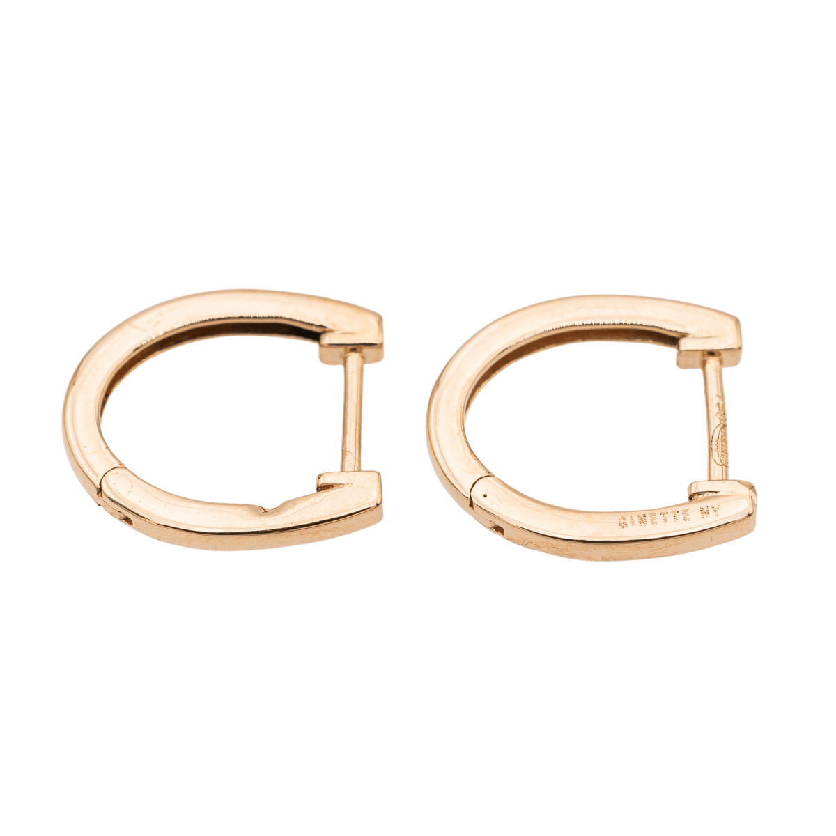 Ginette NY Boucles d'oreilles Créoles Hoop Or rose - Castafiore