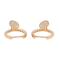 Ginette NY Boucles d'oreilles Or rose Diamant - Castafiore