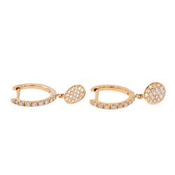 Ginette NY Boucles d'oreilles Or rose Diamant - Castafiore
