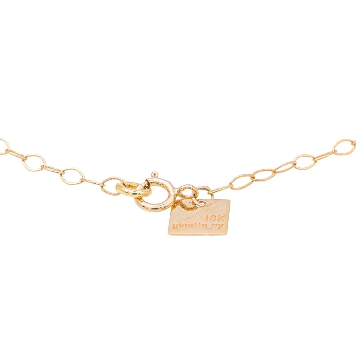 Ginette NY Bracelet Disc Bracelet Or rose Onyx - Castafiore