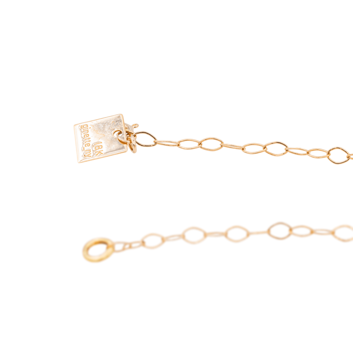 Ginette NY Bracelet Disc Bracelet Or rose Onyx - Castafiore