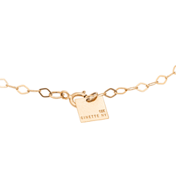 Ginette NY Bracelet Mini ever disc Or rose Diamant - Castafiore