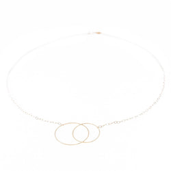 Ginette NY Collier cercle Fusion Necklace Or jaune - Castafiore