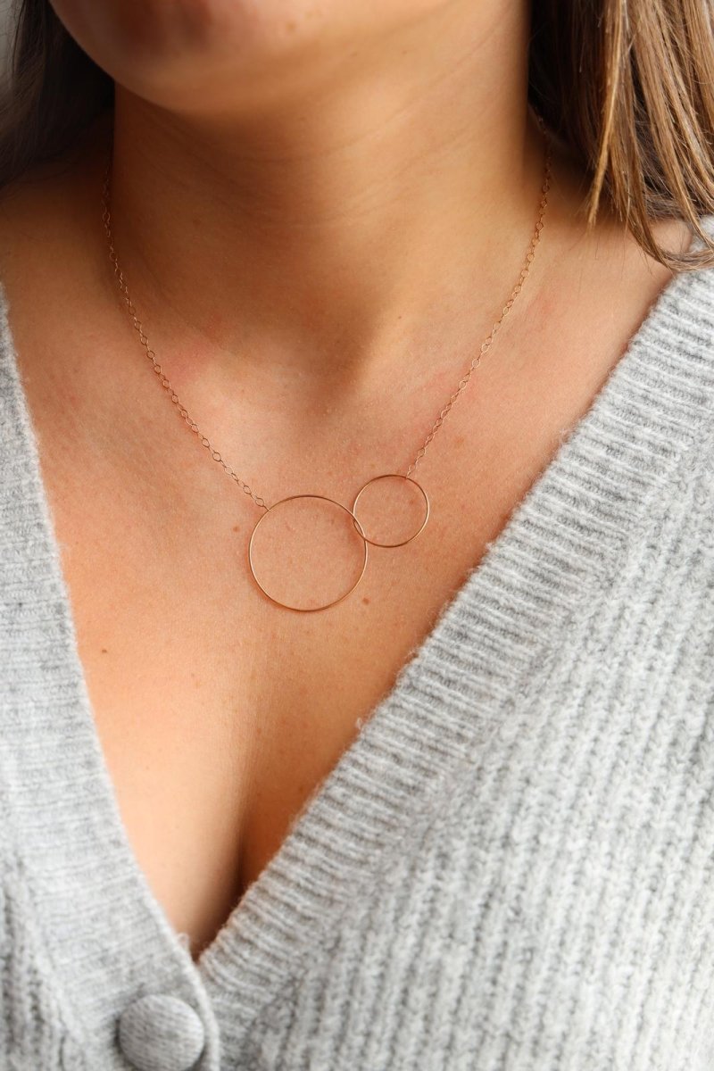 Ginette NY Collier cercle Fusion Necklace Or jaune - Castafiore
