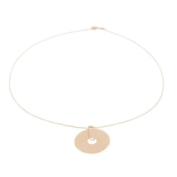 Ginette NY Collier Donut On Chain Or rose - Castafiore